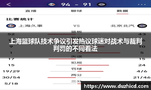上海篮球队技术争议引发热议球迷对战术与裁判判罚的不同看法